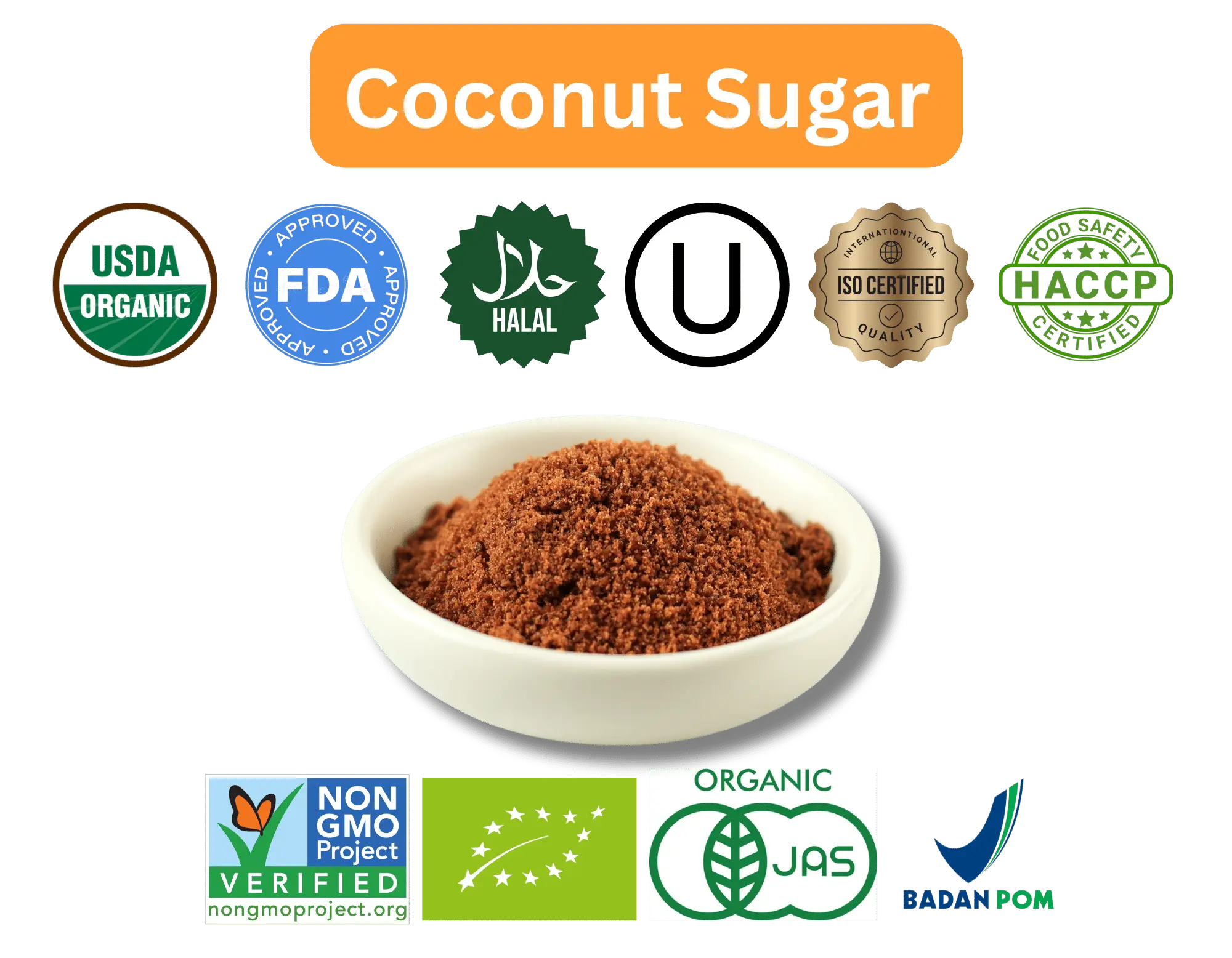 coconut sugar approved certified